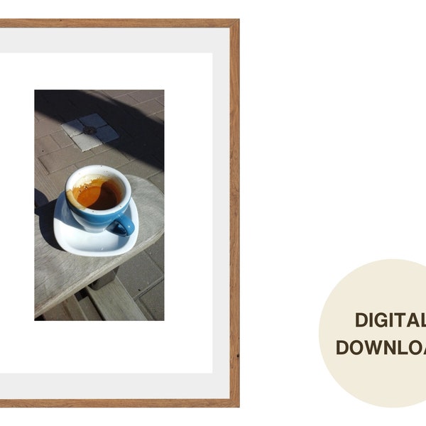 Espresso Break in Canada Photography: Inspirational Wall Art Digital Download