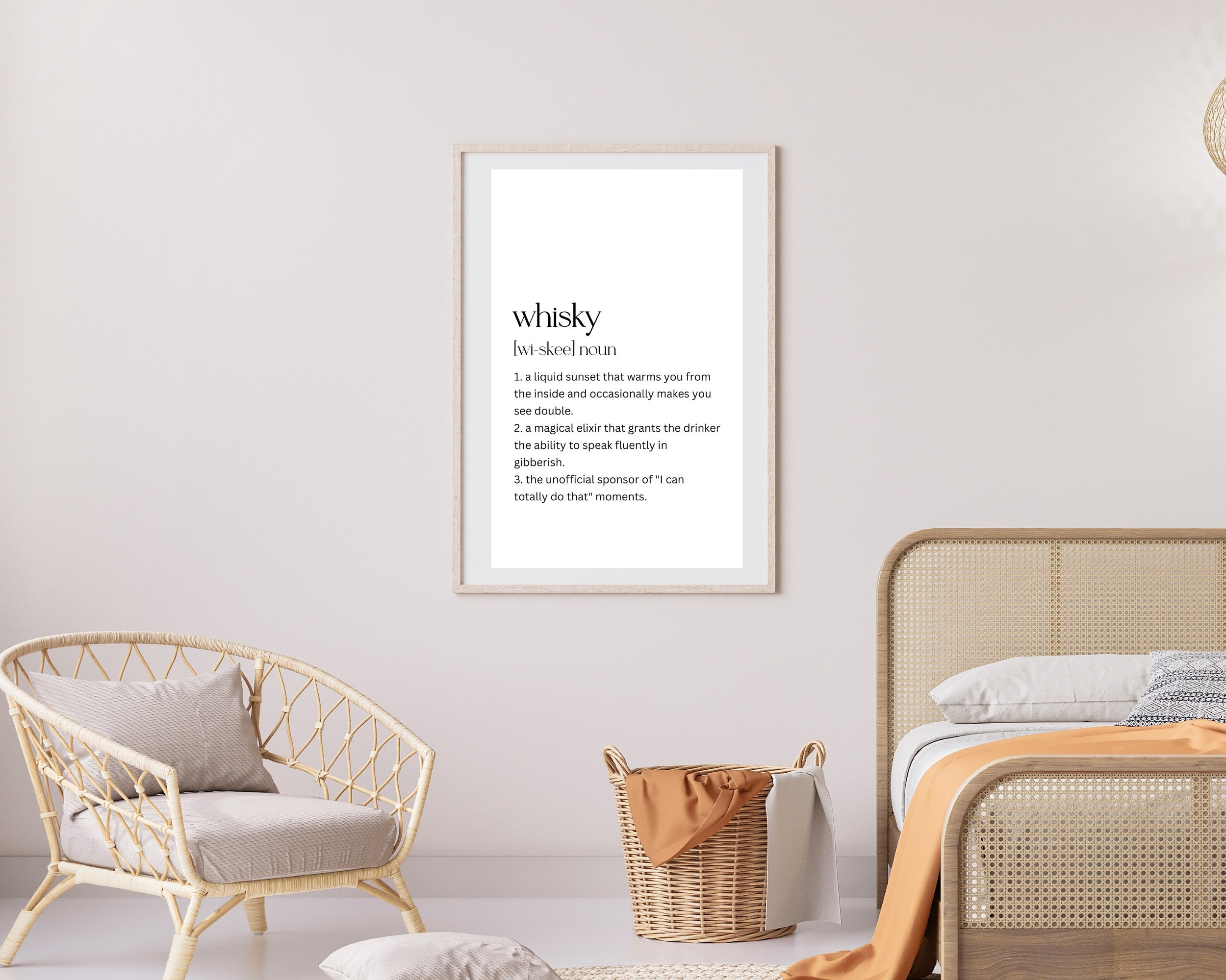 Whimsy Def Whisky Definition Elixir Whimsy Humorous Wall Art - Etsy