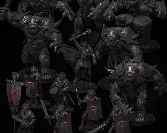 Guards of the Black Tower | Bundle | {13} model | War Trolls | Dark Lord | Black Tower Guards |