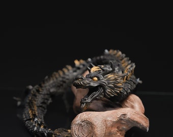 Articulated Looong Dragon - Large Articulating dragon unpainted