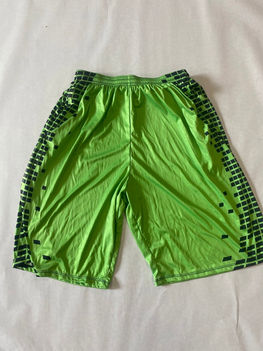 Neon Green Basketball Shorts Etsy