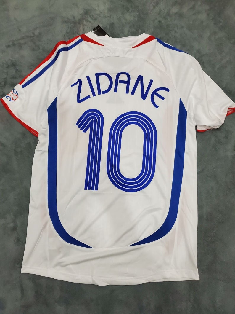 Retro France 2006 / Final World Cup Zidane 10 Football Jersey - Etsy UK