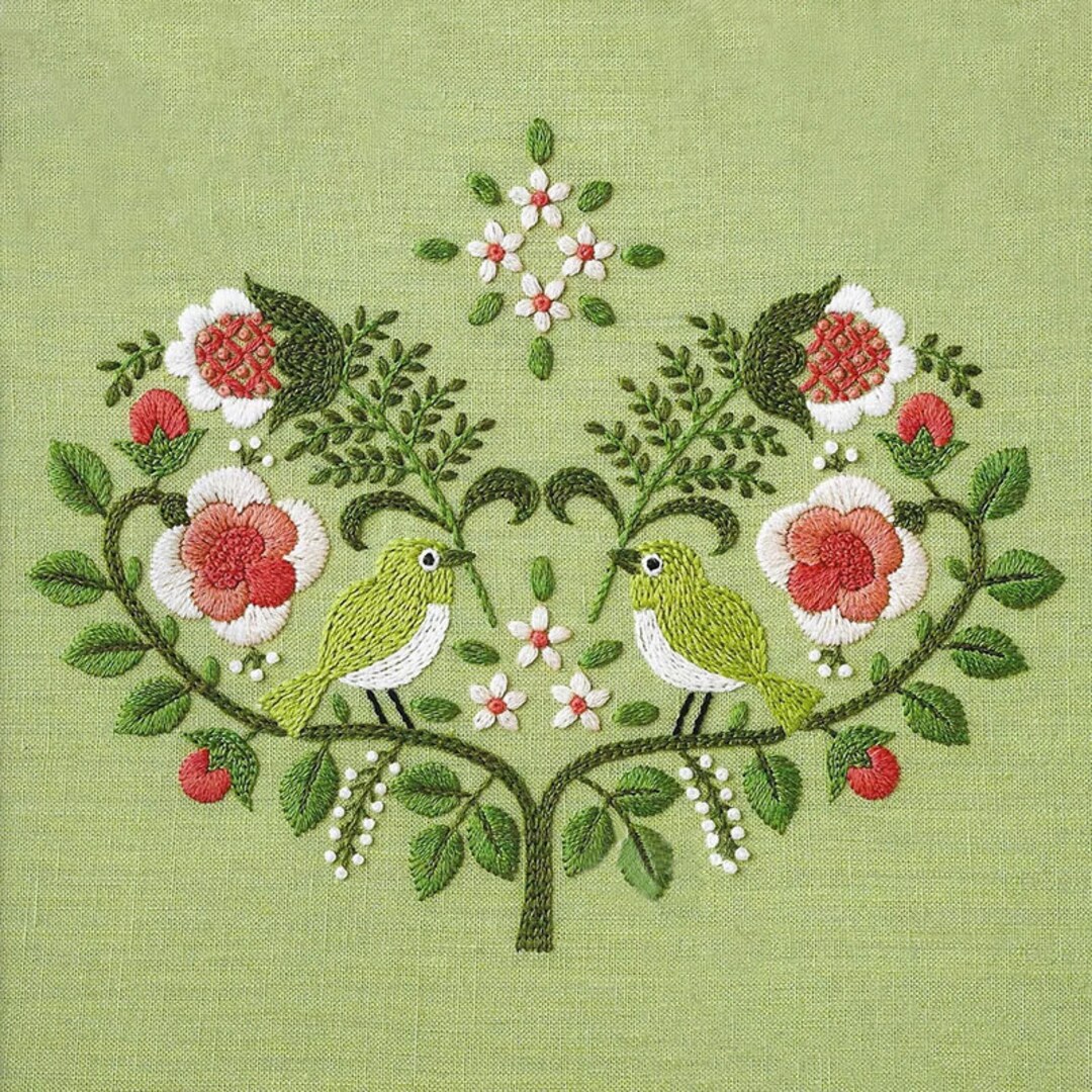 Buy Embroidery DIY Kit Cute Flower and Birds Pattern for Beginners and