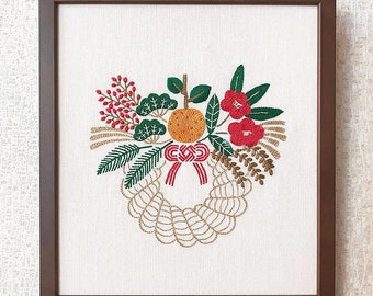 Flower Embroidery Kit: Beginners Needlecraft, Modern Wall Art