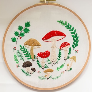 Pilz Stickdatei DIY Kit: Anfänger Anleitung