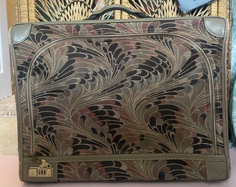 RARE The French Co. Tapestry Luggage Case