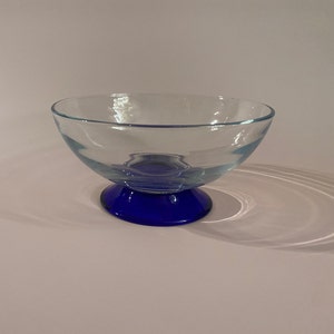 Blue and clear Candy Dish