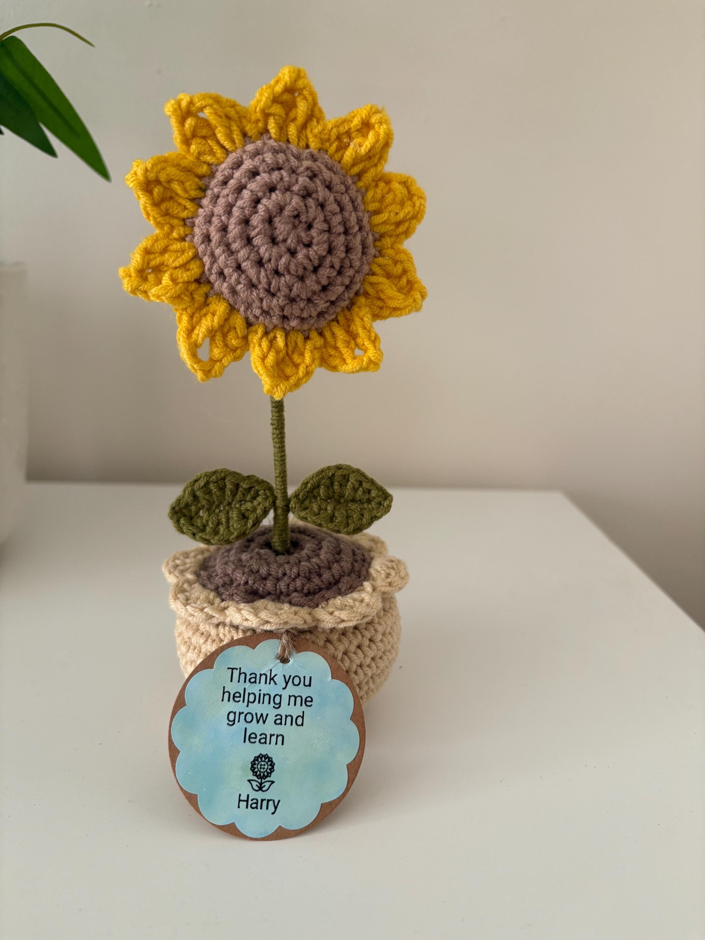 かぎ針編みの鉢植えのひまわり - Etsy 日本