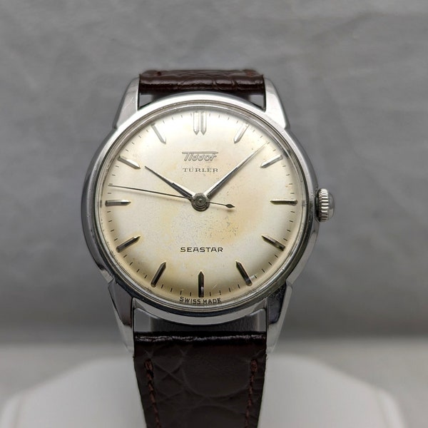 1960s Tissot Seastar Türler Double Label Watch