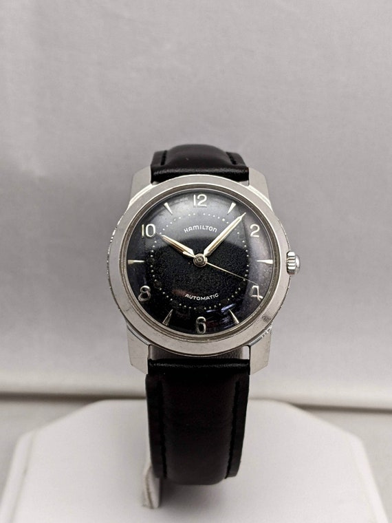1956 Hamilton Accumatic Watch with Black Dial - image 1