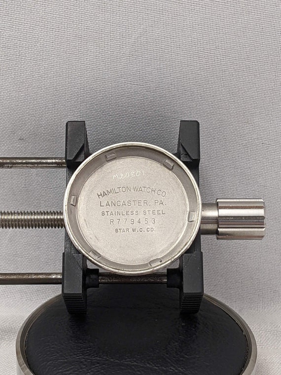 1956 Hamilton Accumatic Watch with Black Dial - image 9