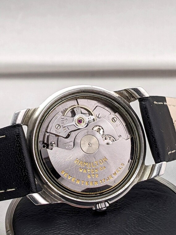 1956 Hamilton Accumatic Watch with Black Dial - image 8