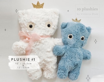 Simple Plushie Sewing Pattern PDF instant download