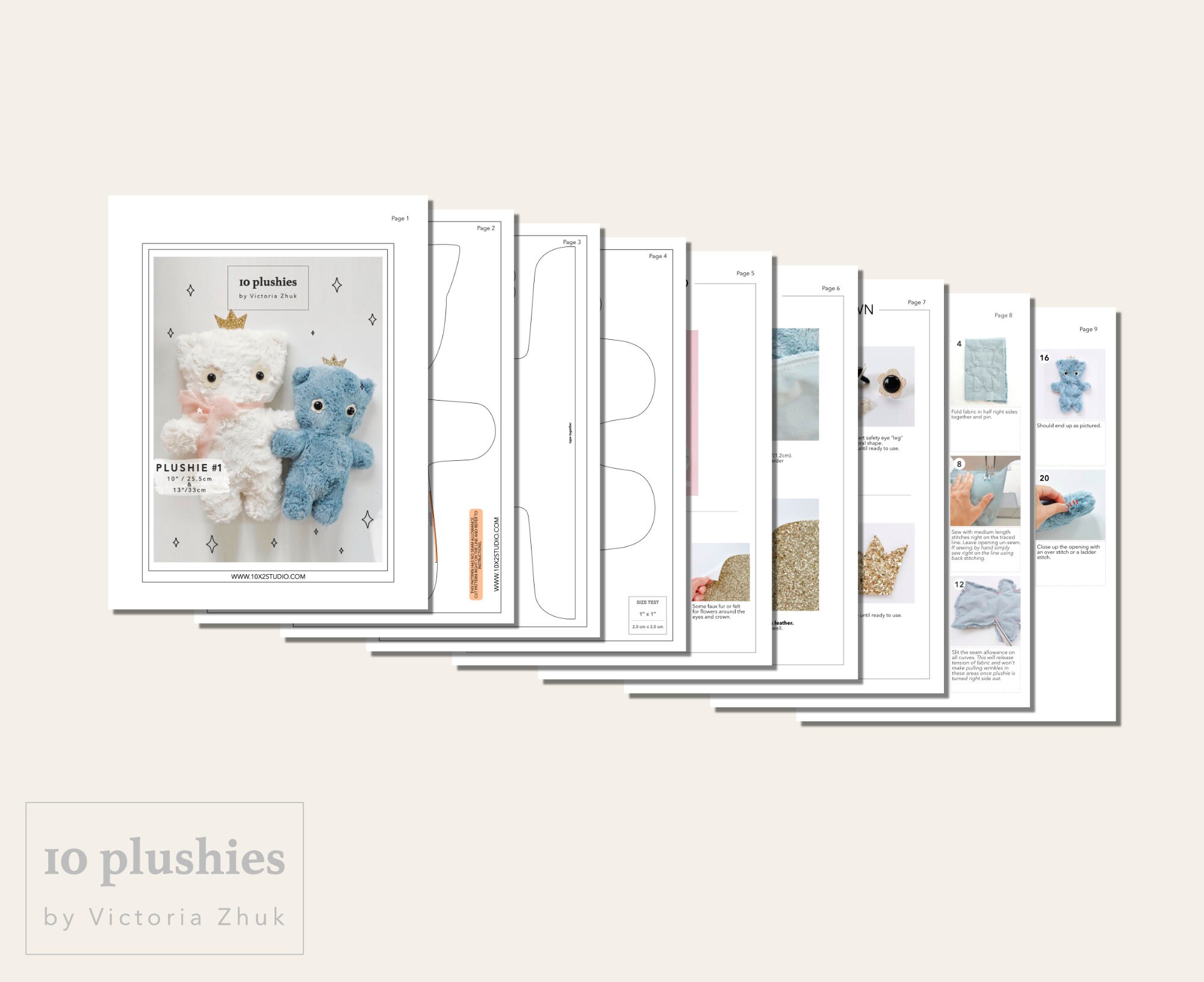 Simple Plushie Sewing Pattern PDF Instant Download - Etsy