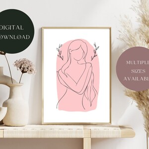 Impresión de arte digital / Amor propio / Arte minimalista / Arte imprimible