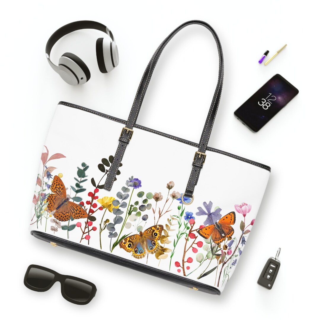 PRESSED FLOWERS BAG/ Flower/ Travel Bag/ Gift for Her/ Bridal Etsy