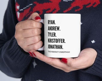 Hallmark Leading Men Christmas Coffee Mug: Personalized Family Name