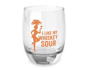 I Like My Whiskey Sour Glass: Cocktail Enthusiast Gift, Barware Decor