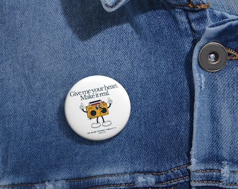 Smooth Lyric Button: Retro Music Pin - Fun Fashion Accessory