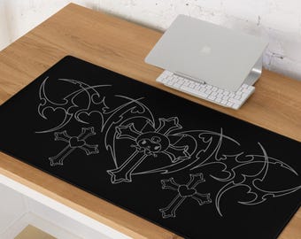 Gothic Kuromi Mousepad – Unique Dark & Edgy Design, Large Non-Slip Gaming Desk Mat