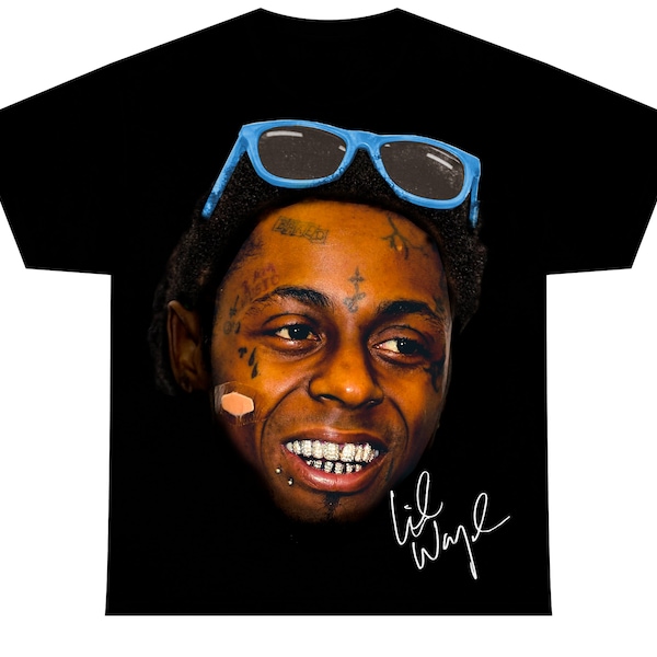 CAMISETA LIL WAYNE / Camiseta Rap Vintage Style Concert Merch Graphic Jumbo Face Tee / Rare Hip Hop Coleccionable
