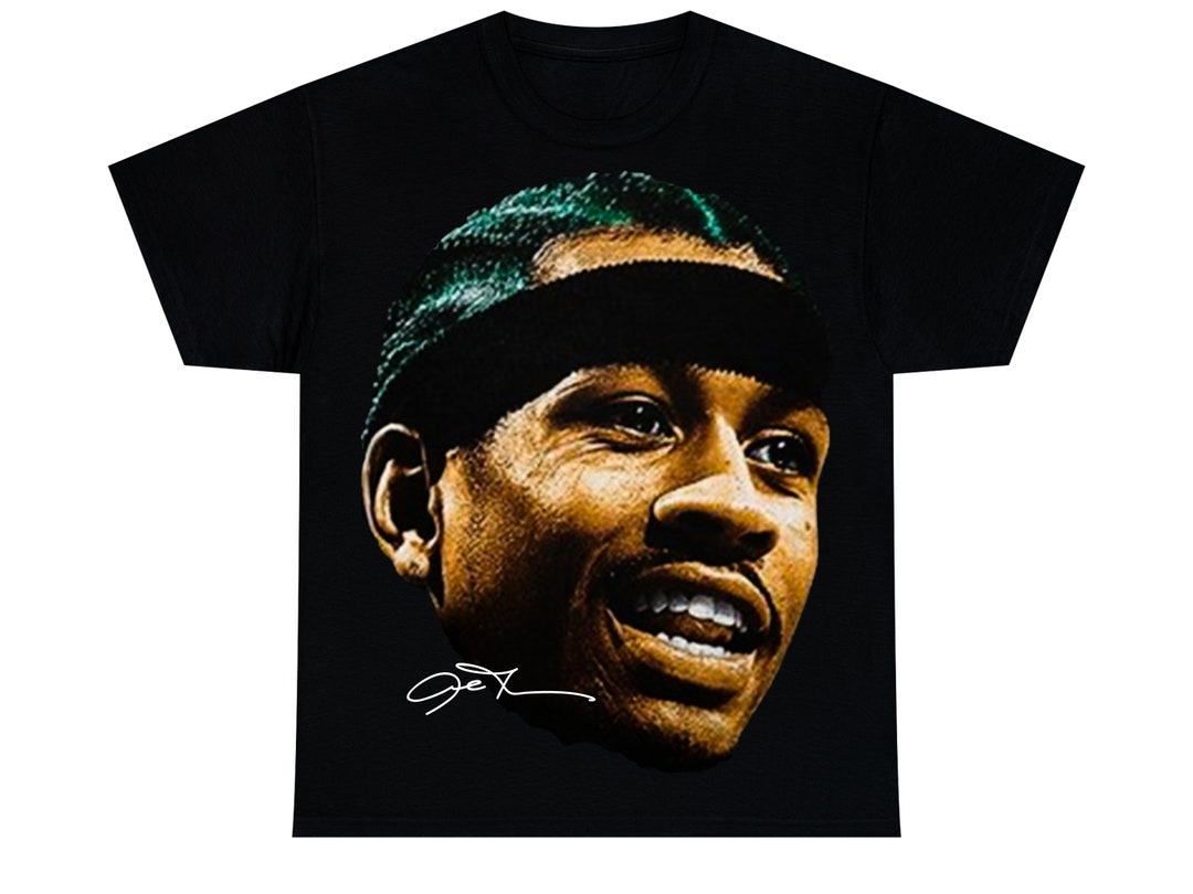 ALLEN IVERSON T-SHIRT Rare the Answer Rap Tee Vintage Style Graphic Print Collectible Kobe 