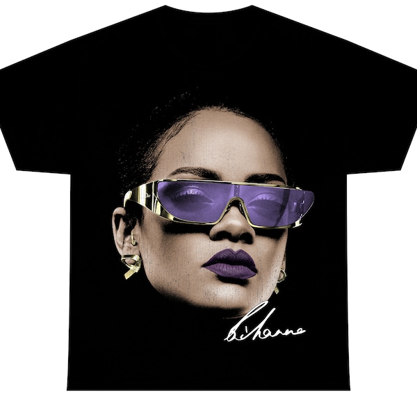 RIHANNA T-SHIRT | Rare Concert Merch Rap Tee | Hip Hop Graphic Tour Rap Style Rihanna Drake Travis Scott Type