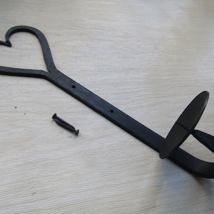 14&quot; Rustic Candle holder HEART Vintage iron Wall Sconce Gothic country Cottage farmhouse hand forged blacksmith wall candle holder