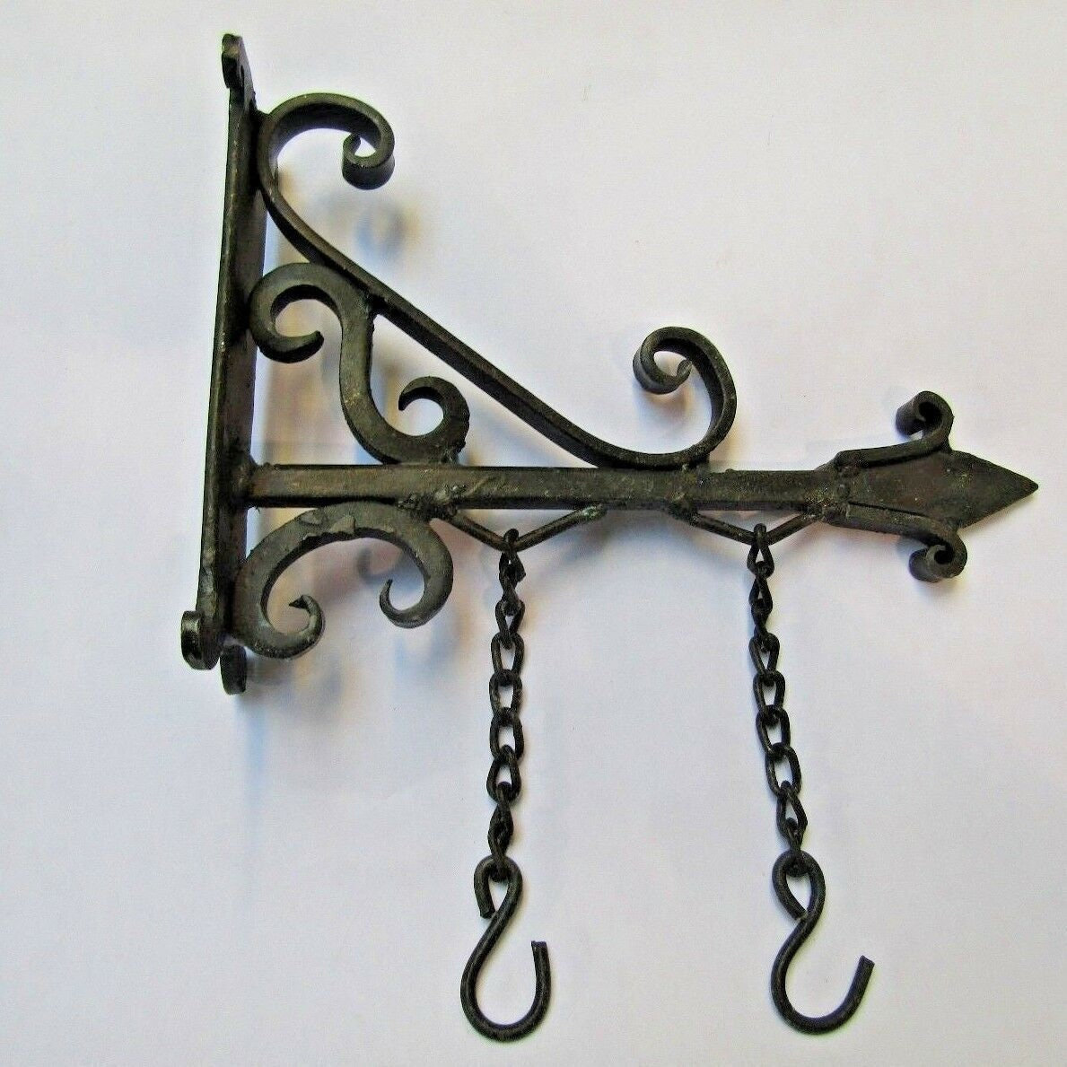 Insegna Da Fabbro In Ferro Battuto FORGIATA A MANO, Staffa Per - Foto 8