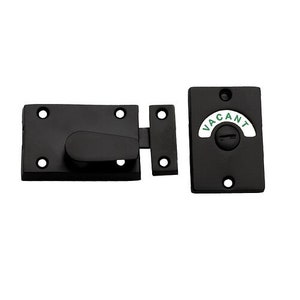 INDICATOR BOLT Bathroom Toilet Lavatory wc door lock indicator emergency Release Toilet Privacy BLACK