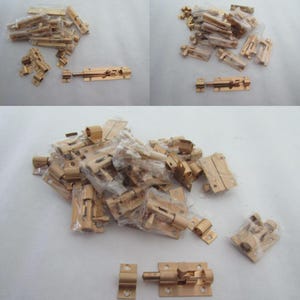 Brass door bolt Slide bolt Bathroom Toilet Shed rabbit hutch Door Lock Catch Latch