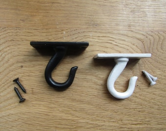 Rustic iron hook chandelier ceiling hook plant hanging hanger Hooks Cast Iron Ceiling Hook Chandelier Light Fixtures Lighting