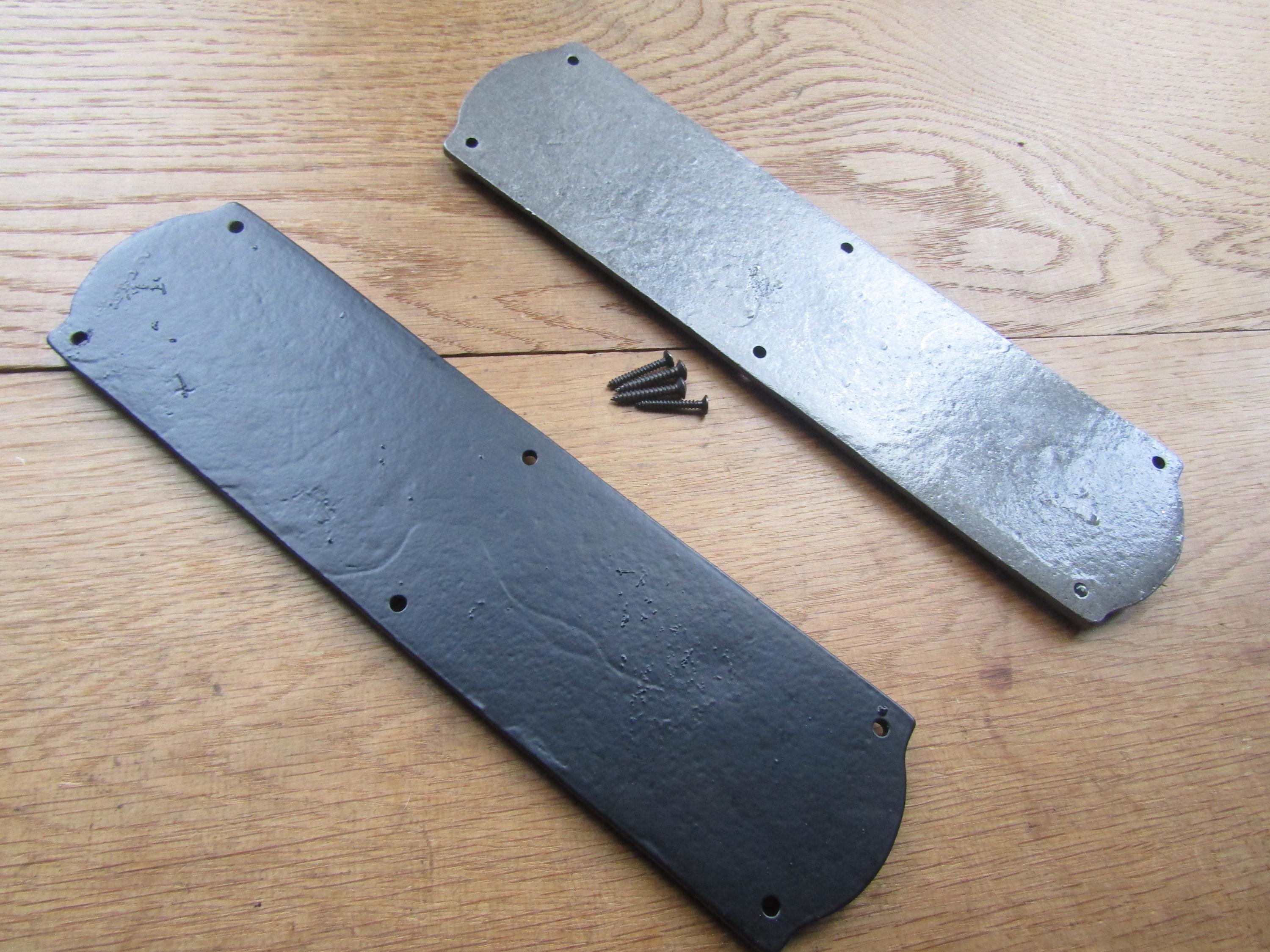 Plaque de porte décorative vintage cuisine fer gris 25 x 11 cm Chemin de campagne