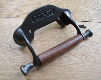 Vintage toilet roll holder TOILET EMBOSSED  toilet fixture Paper rustic vintage antique ornate old roll holder loo wc holder AI