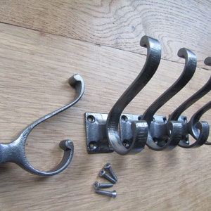 Eisen rustikalen Kleiderhaken Antike Vintage alten Stil viktorianischen verzierten Gusseisen Hut & Kleiderhaken Stift Kleiderbügel ANTIQUE IRON