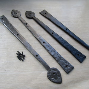 Rustic iron hinge fronts false hinge ARROW HEAD vintage gothic tudor iron dummy false hinge fronts Black antique/Antique iron