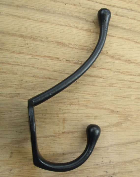 thumbnail image 2 of Vintage Cast Iron 5-Hook Coat Rack – Rustic Wall Mount, Old English Style 2 of 5