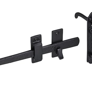 Rustic iron suffolk latch thumb latch cast iron cottage latch Old English cottage country vintage door latch BLACK ANTIQUE