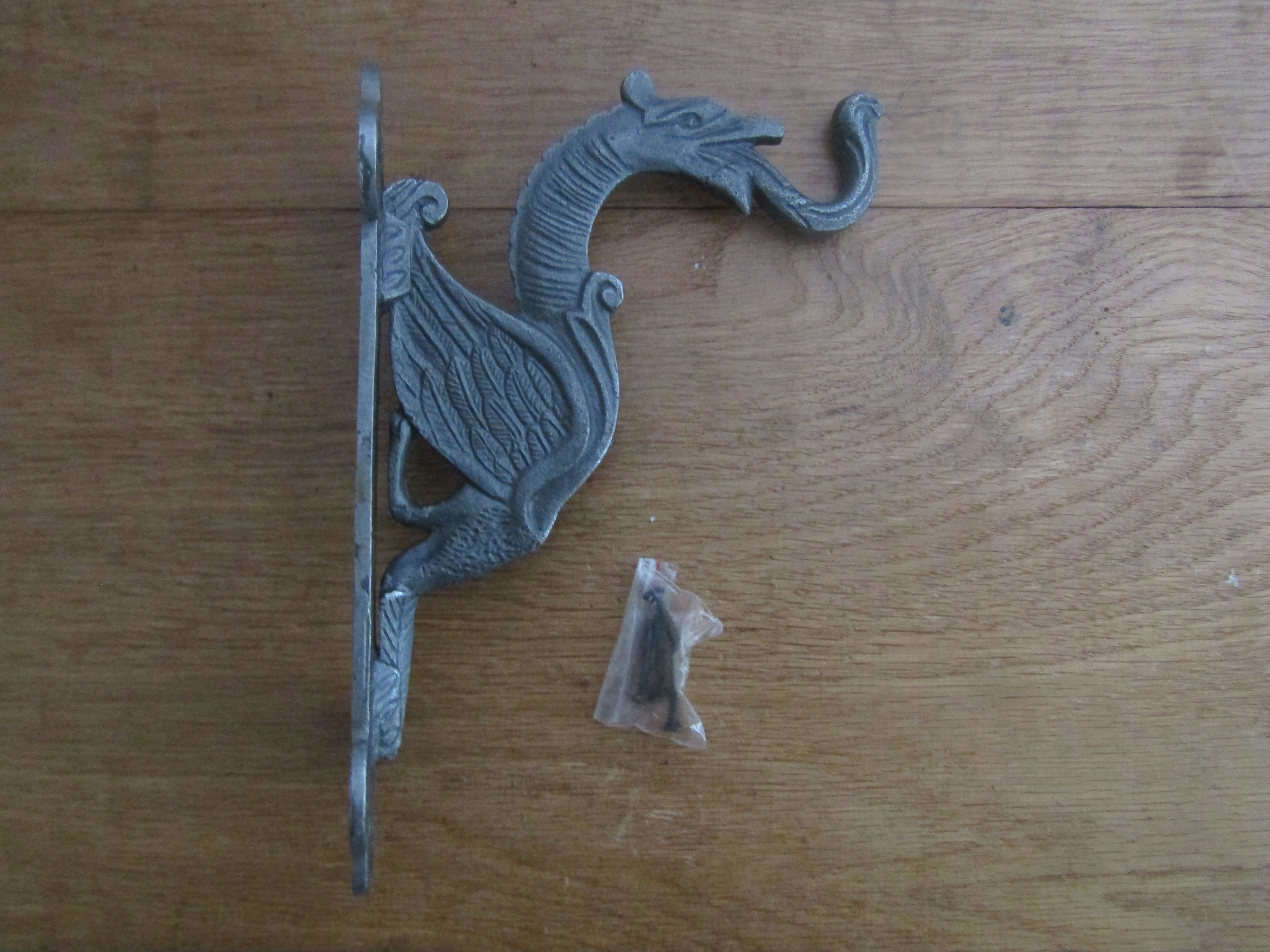 MYHTICAL DRAGON HOOK Vintage Retro Rustic Cast Iron Coat Lantern Utility Hook Hanger Peg Vintage Old Welsh Dragon Etsy