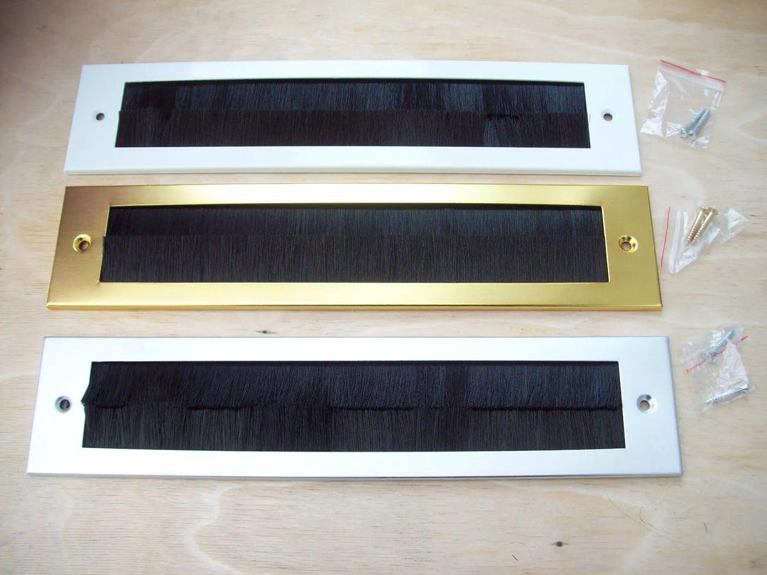 Internal Letterbox Draught Excluder 11.5", Etal Letterplate Satin