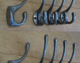 Eisen rustikalen Kleiderhaken Antike Vintage alte Stil Gusseisen viktorianischen Hut & Kleiderhaken Zapfen Kleiderbügel Antikes Eisen PACKUNG MIT 10 HOOKS