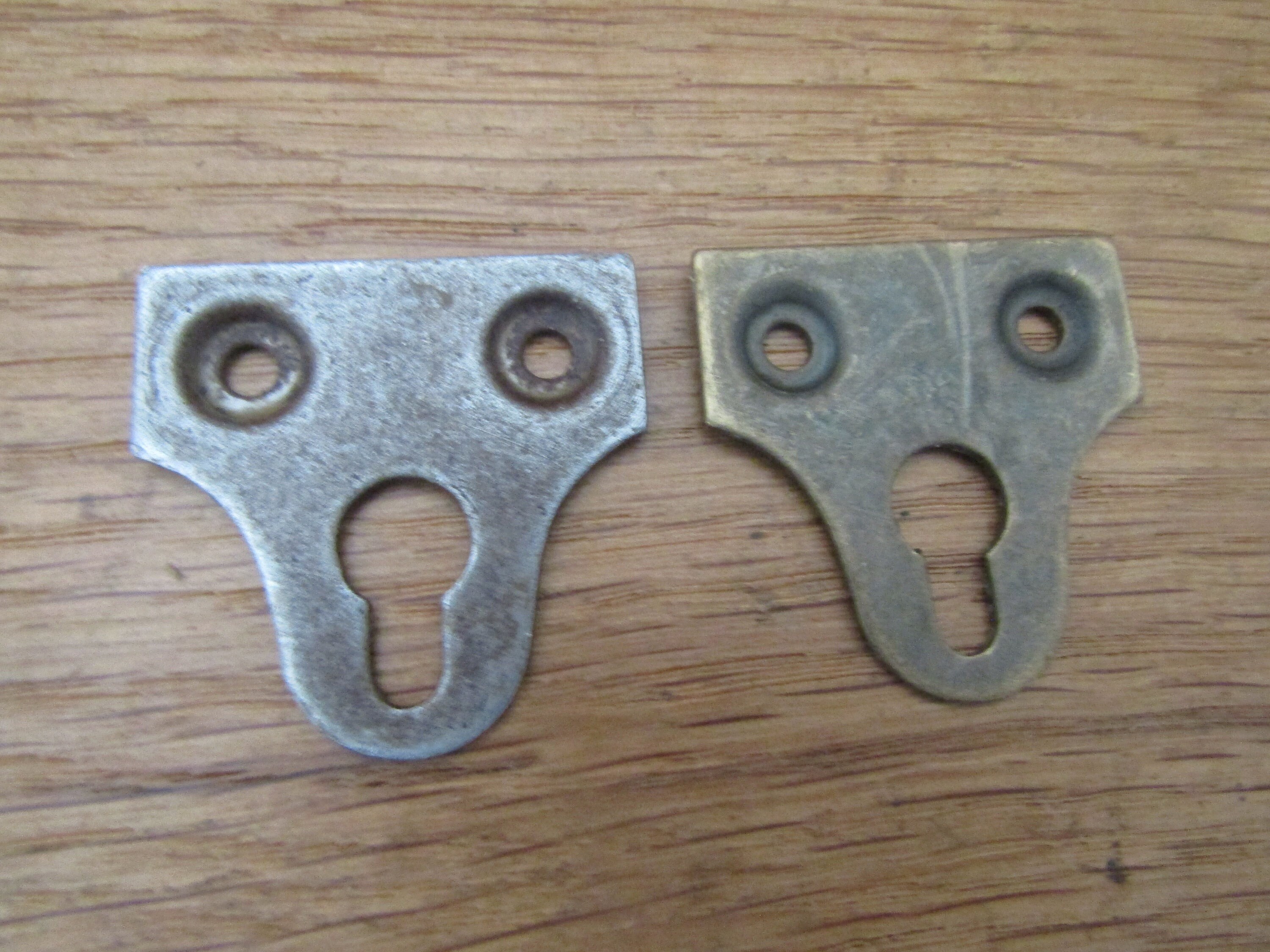 CONFEZIONE DA 10 Quadri in vetro per specchio, piastre di fissaggio, ganci, cornice, appendiabiti, vintage, stile antico, rustico - Italia