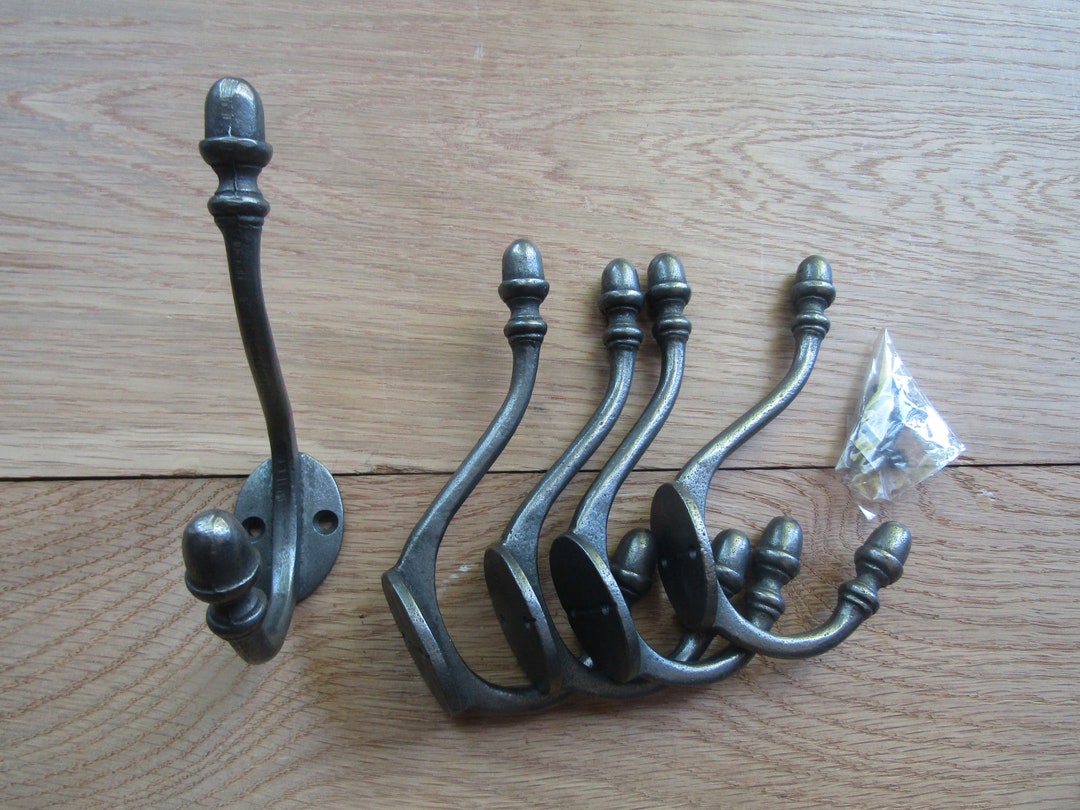 Cast Iron Rustic Hat & Coat Hook Vintage Old English Style Etsy