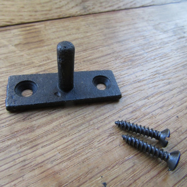 PAIR OF cast iron Victorian style Window Arm Casement Fastener Stay Pins spares comes with screws