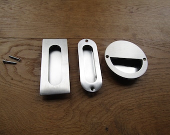 SATIN STEEL versenkten eingelassenen bündigen Griff Türgriff Schiebetürgriff