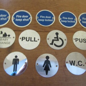 Metal door signs Toilets pub shop schools hotels business signs sign notice plate Polished steel