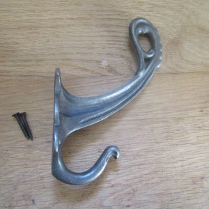 BRUNSWICK ORNATE SCROLLED Cast iron hat and coat hook vintage retro rustic traditional Victorian hanger pegs coat hooks vintage old English
