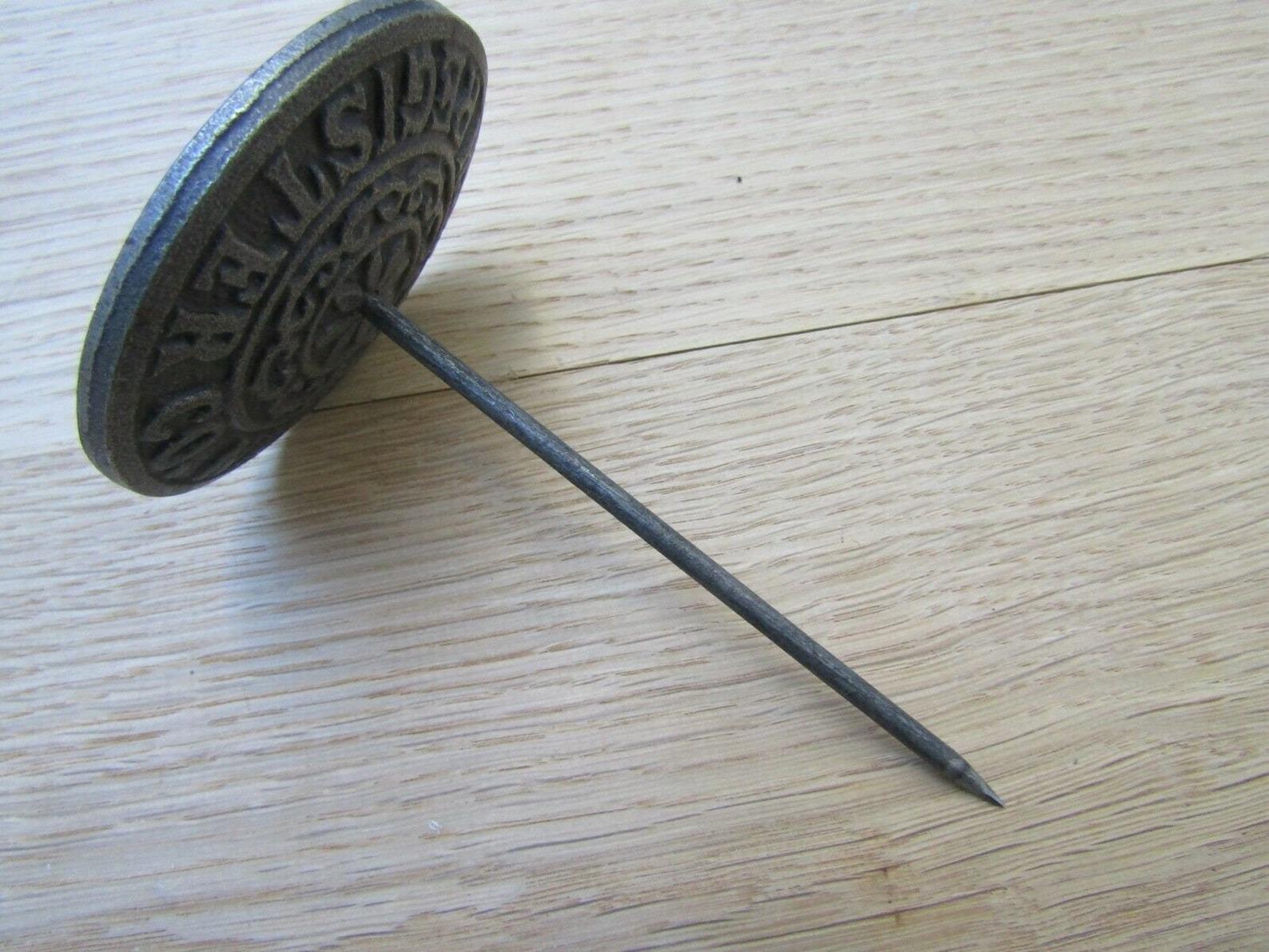 Paperweight Rustic Vintage Rustic Iron Cash Register Shop Receipt Holder Spike Paperweight ...