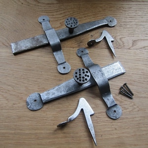 Rustic door latch lock cupboard Catch Latch Cottage Door latch vintage retro Antique iron Celtic latch