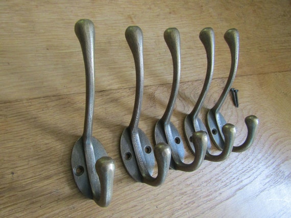 Cast Iron Rustic Hat & Coat Hook Vintage Old English Victorian Retro